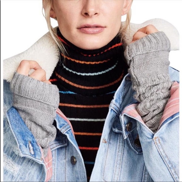 Free People Accessories - Free People Ribbed Fingerless Arm Warmers | Gloves Pink